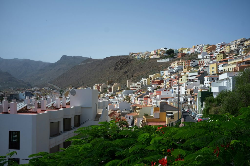 Viviendas en un núcleo urbano de Canarias